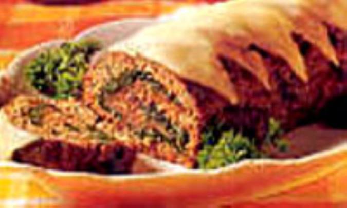 رولت گوشت با خمير