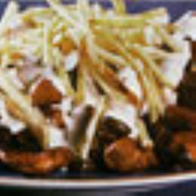 خوراک مرغ و لوبيا چيتي