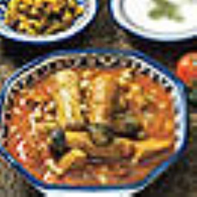 رولت بادمجان و برنج