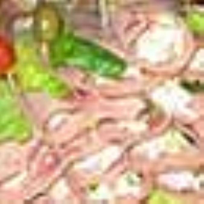 کرواسان با ژامبون مرغ