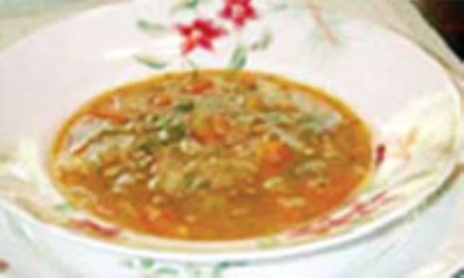 سوپ سبزیجات با ریحان