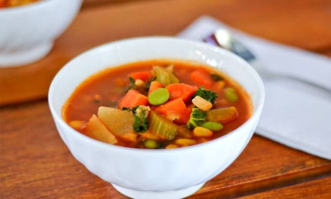 طرز تهیه سوپ گیاهی (غذای رژیمی)