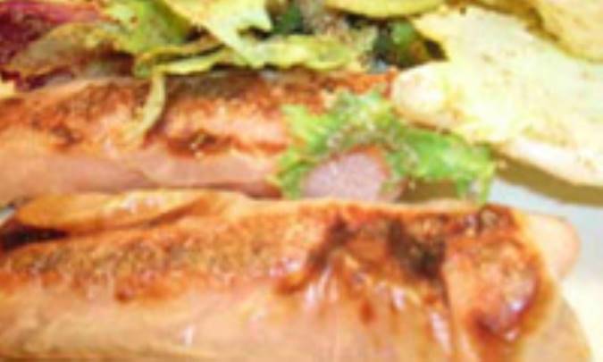 فیله ماهی با اسفناج