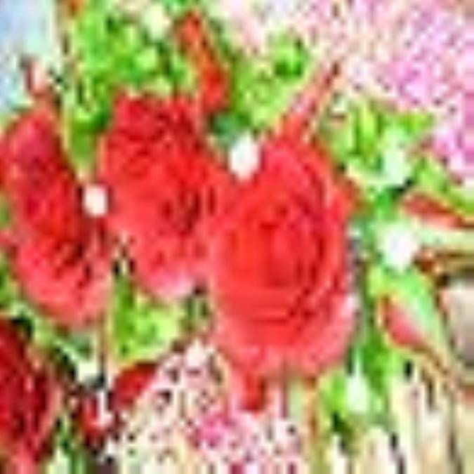 يادبود با شاخه گل