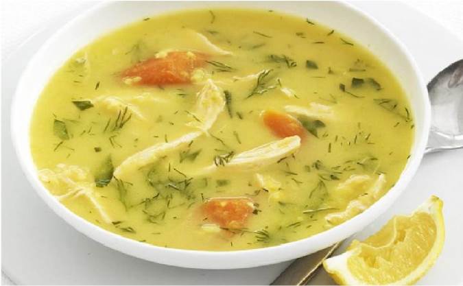 دستور پخت مرغ، برنج و سوپ سبزیجات