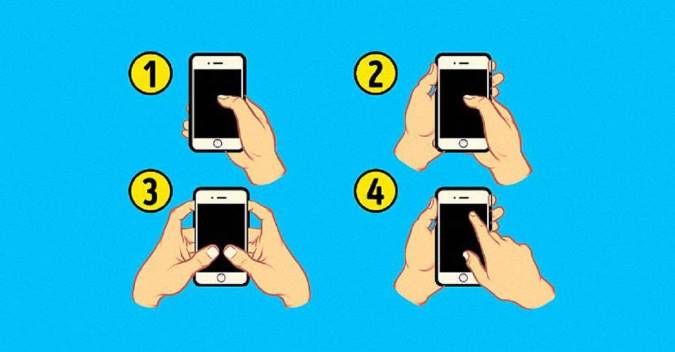 گوشی خود را به کدام شکل نگه می‎ دارید؟