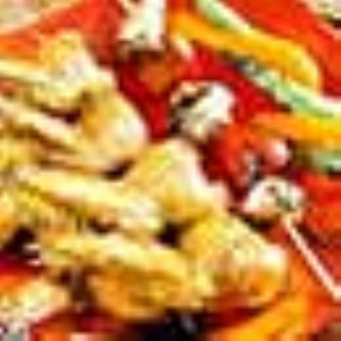 بال مرغ با سس سير