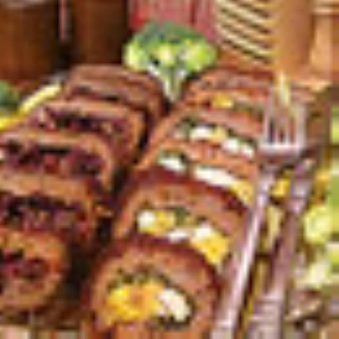 رولت گوشت با قارچ