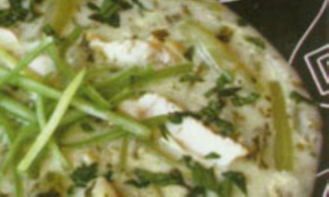 سوپ مرغ و کرفس
