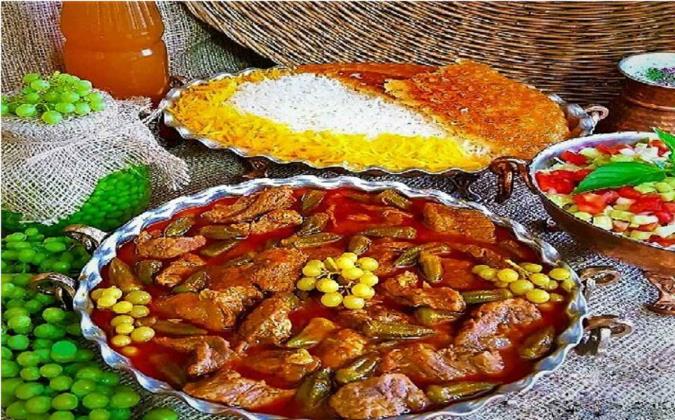 دستور پخت خورش بامیه با گوشت