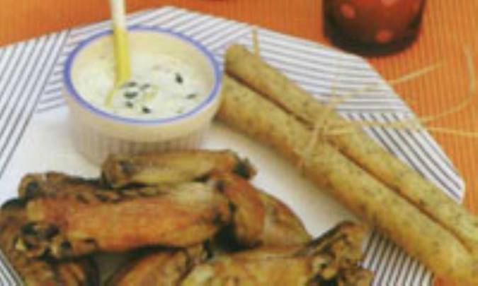 خوراک مرغ با سس ترخون