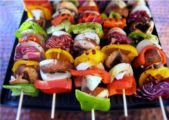 دستور پخت  سبزیجات کبابی