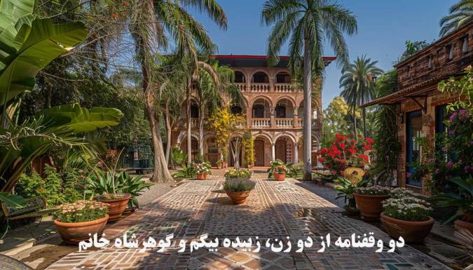 دو وقفنامه از دو زن، زبیده بیگم و گوهرشاه خانم
