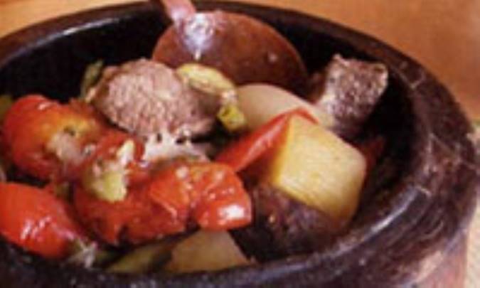 خوراک گُوچ با گوشت بره