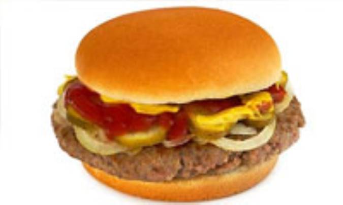 همبرگر کبابی با پنیر