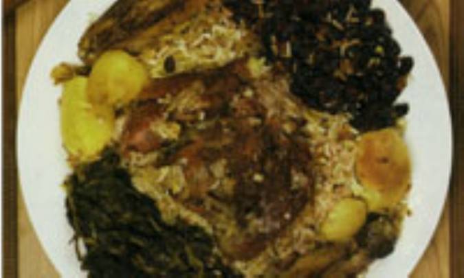 ته چين گوشت گرمساري