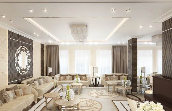 چگونگی طراحی دکوراسیون پذیرایی بزرگ