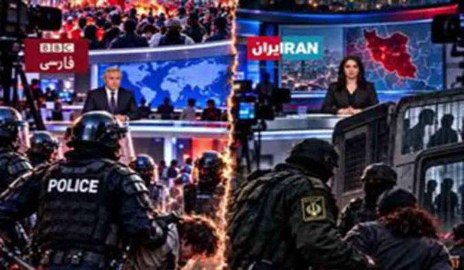 بازی دوگانه بی‌بی‌سی و اینترنشنال با واژه پلیس