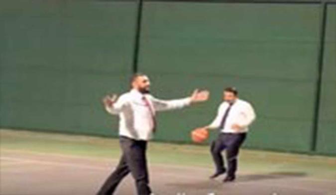 بازی بسکتبال میان جولانی و فرمانده سنتکام در بدو ورود به آمریکا