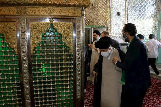 تشرف حضرت آیت الله علوی گرگانی به حرم مطهر امامزاده سیدعلی(ع) + گزارش تصویری