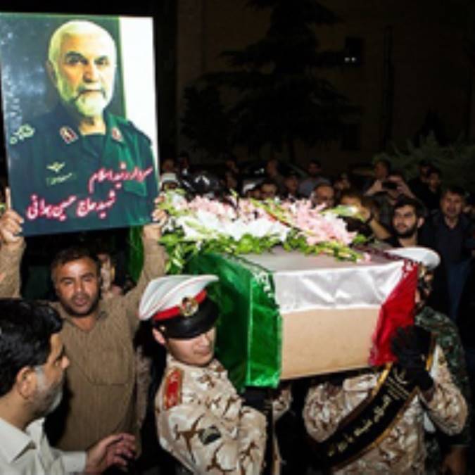 گزارش تصویری / مراسم استقبال از پیکر سرلشگر شهید حسین همدانی به وطن