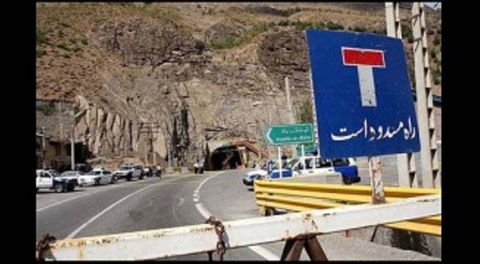 محور هراز به‌ علت ریزش و رانش همچنان مسدود است