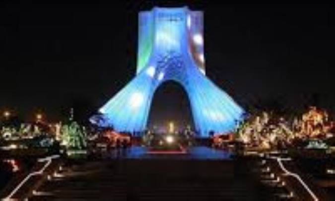 نمایی زیبا از شهر تهران