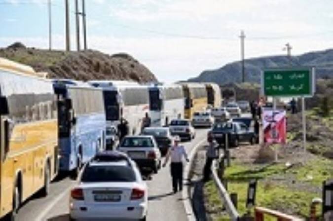 ترافیک سنگین در جاده‌های منتهی به ایلام، چذابه و شلمچه
