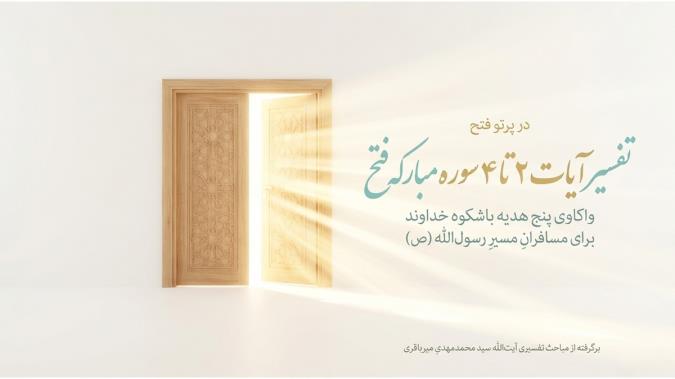 تفسیر سوره فتح (آیات ۲ تا ۴)