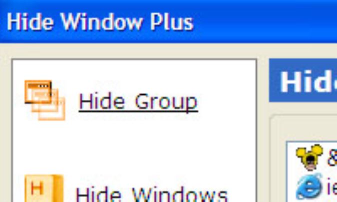 مخفي كردن نرم افزارهاي در حال اجرا توسط Hide Window Plus v5.0