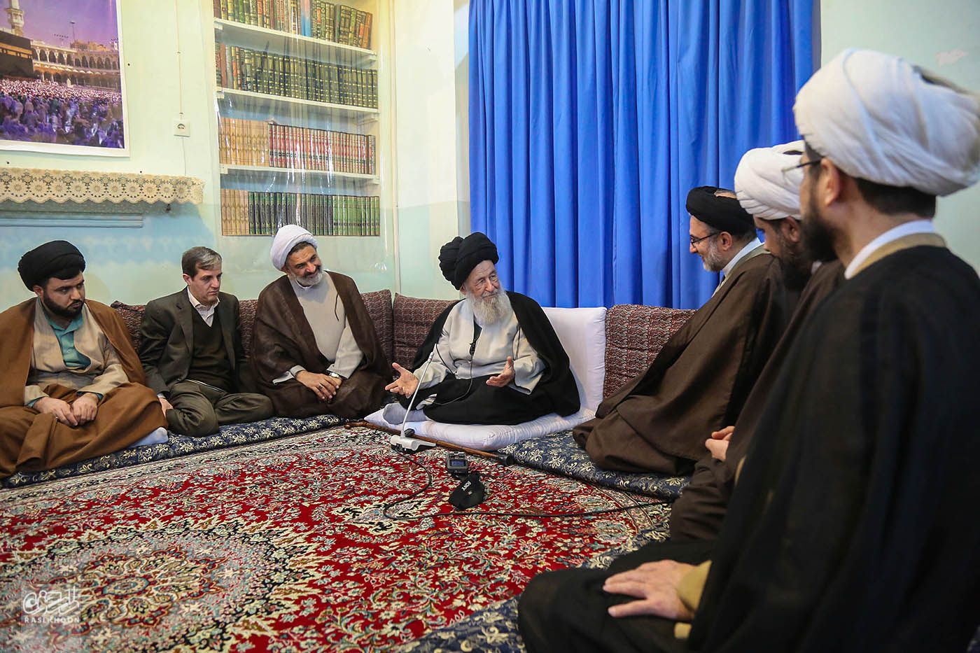 گزارش تصویری اولین دیدار حجت الاسلام خاموشی به عنوان رییس سازمان اوقاف و امورخیریه با مراجع عظام تقلید (بخش اول)