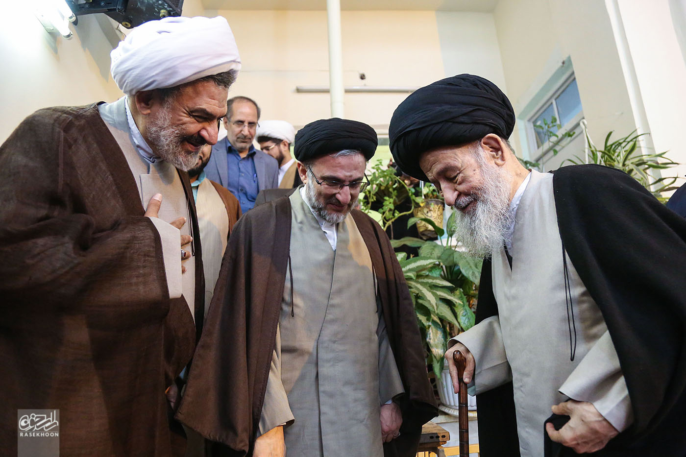 گزارش تصویری اولین دیدار حجت الاسلام خاموشی به عنوان رییس سازمان اوقاف و امورخیریه با مراجع عظام تقلید (بخش اول)