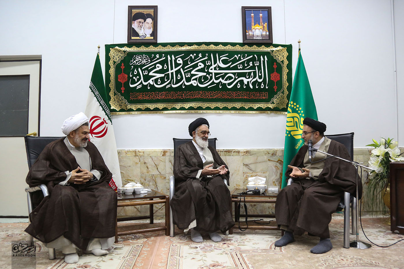 گزارش تصویری اولین دیدار حجت الاسلام خاموشی به عنوان رییس سازمان اوقاف و امورخیریه با مراجع عظام تقلید (بخش اول)