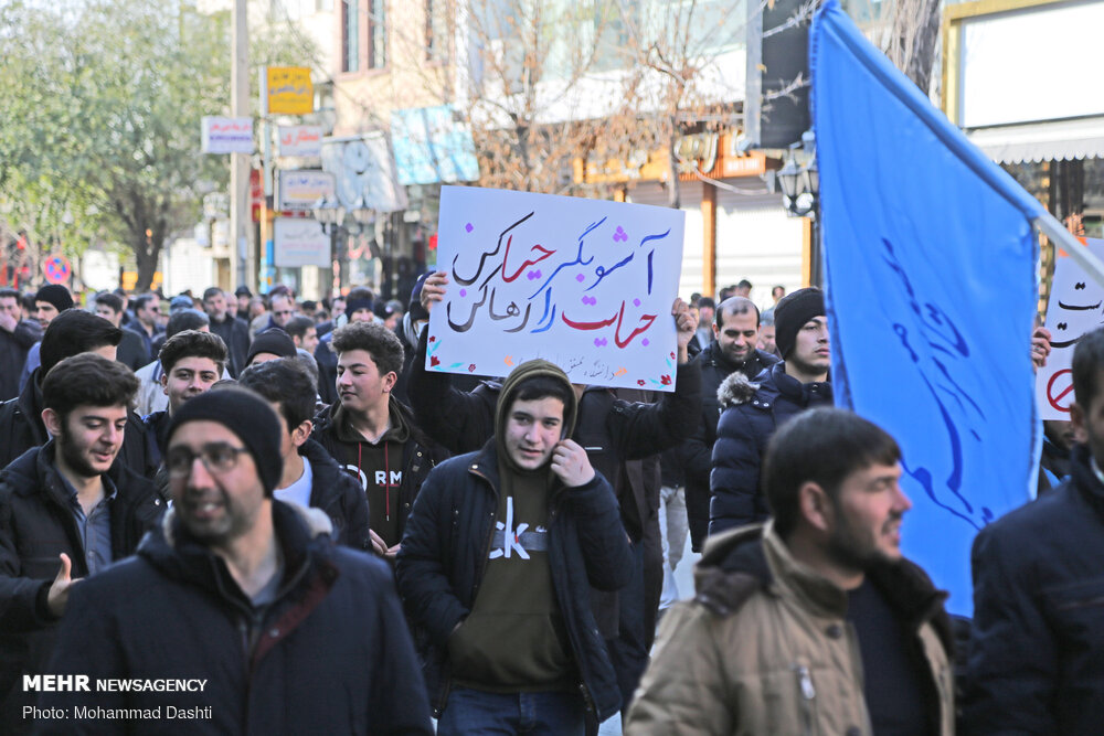 خروش مردم انقلابی ایران علیه آشوب‌گران