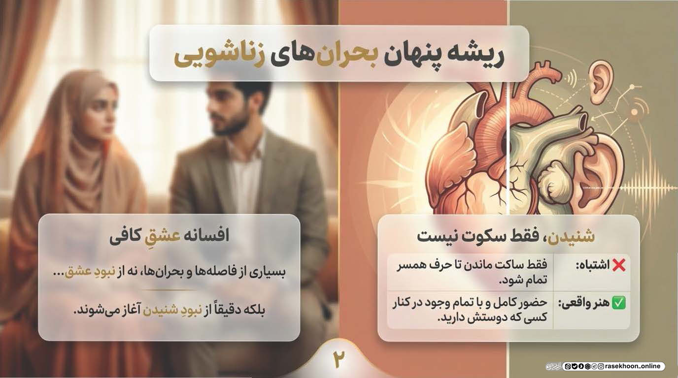 هنر گوش دادن در زندگی مشترک؛ نیاز گمشده همسران امروزی