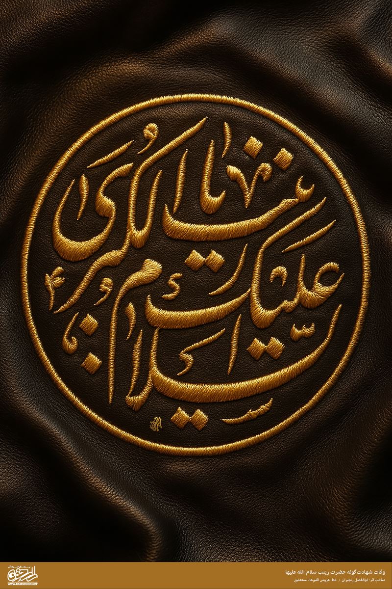 پوستر یا زینب کبری(س) به سبک پرچم دوزی