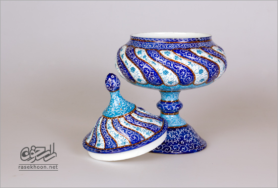 قندان درب دار میناکاری