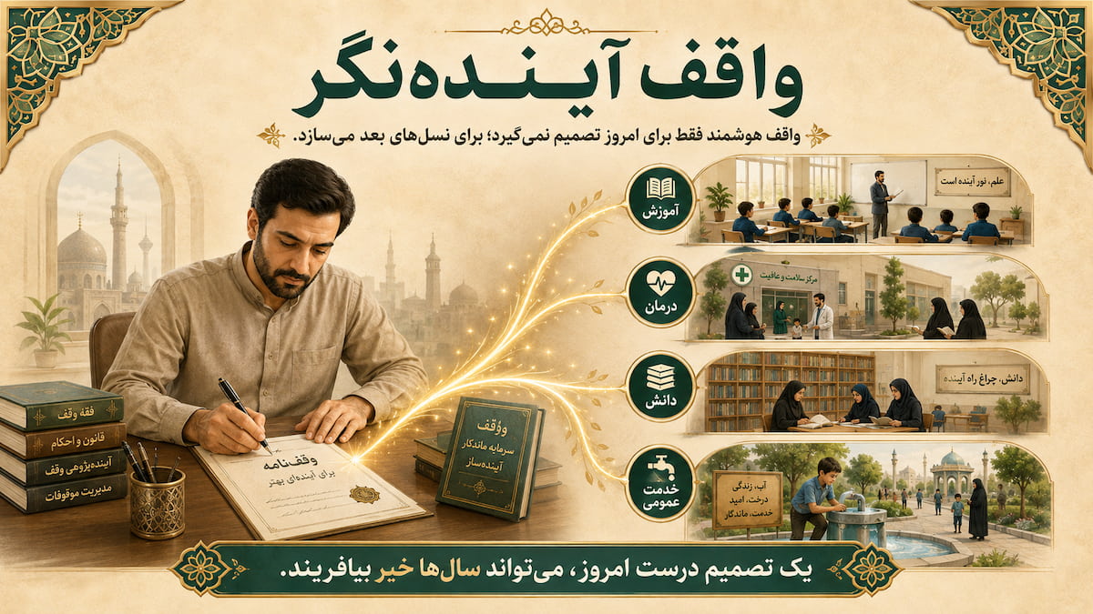 وقف هوشمند؛ چه چیزی را وقف کنیم؟ وقف هوشمند؛ چه چیزی را وقف کنیم؟