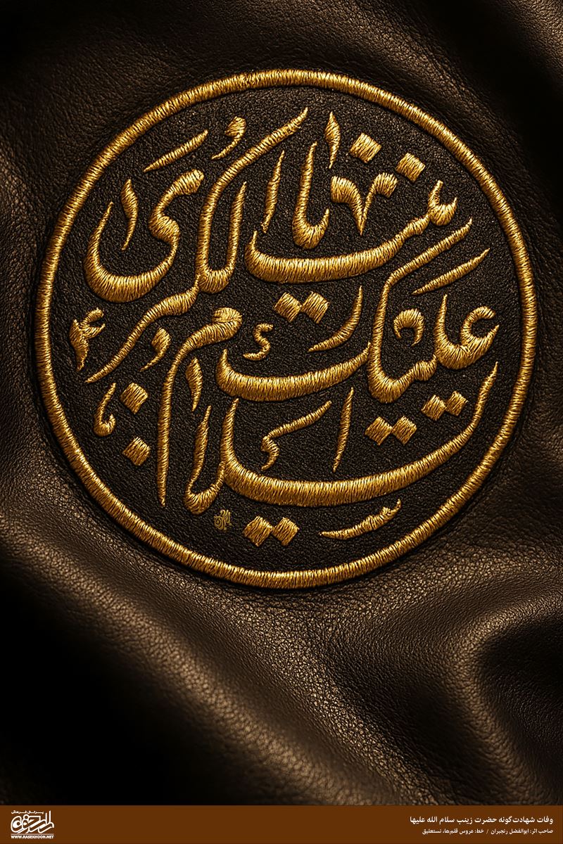 پوستر یا زینب کبری(س) به سبک پرچم دوزی