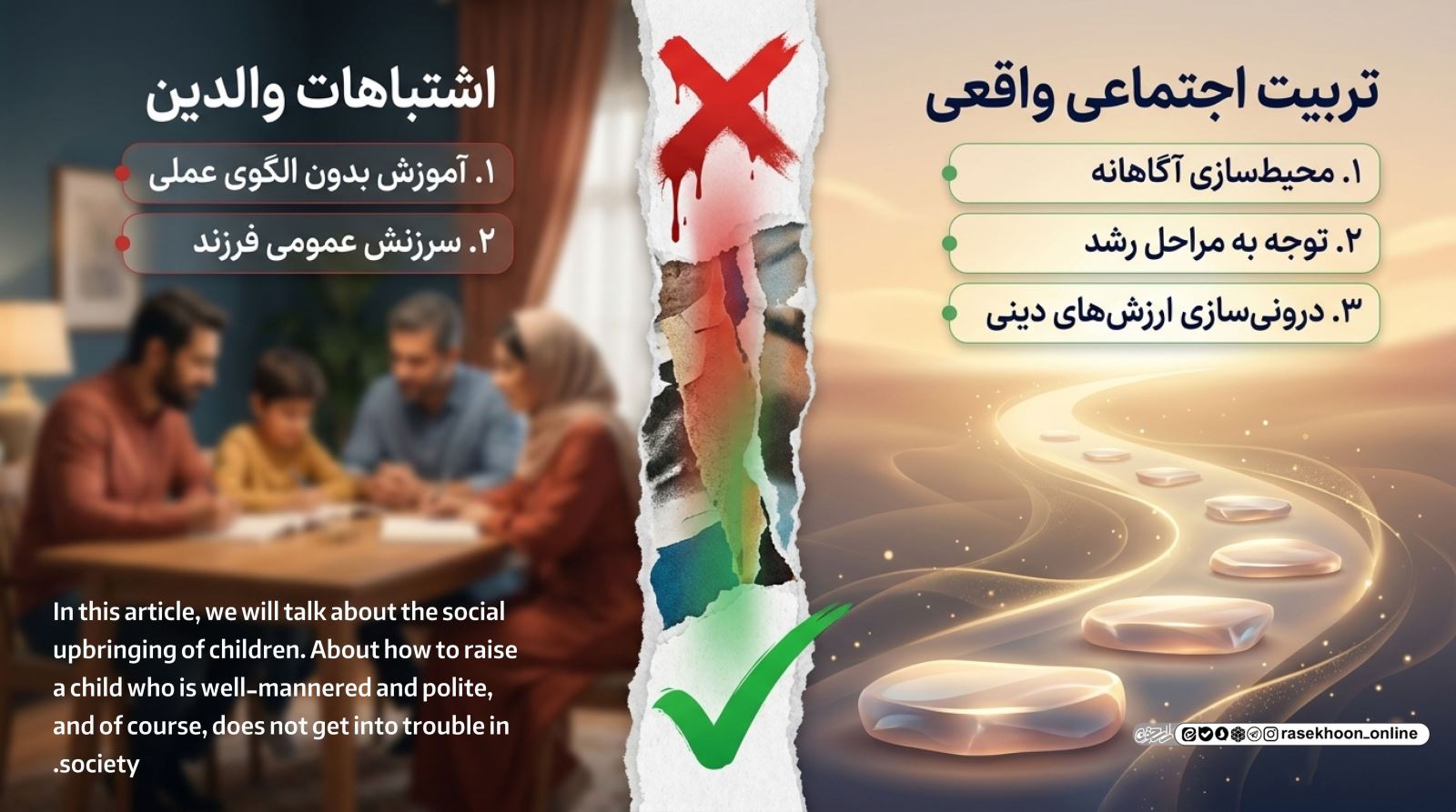 تربیت اجتماعی فرزندان؛ چگونه کودکی خوش‌برخورد و باادب تربیت کنیم؟