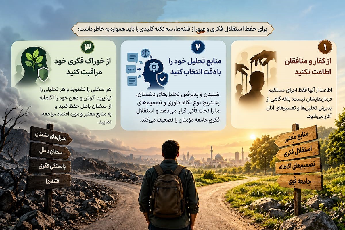 معیارهای قرآنی برای اعتراضات مردمی (۴): نهی از اطاعت کفار و منافقان