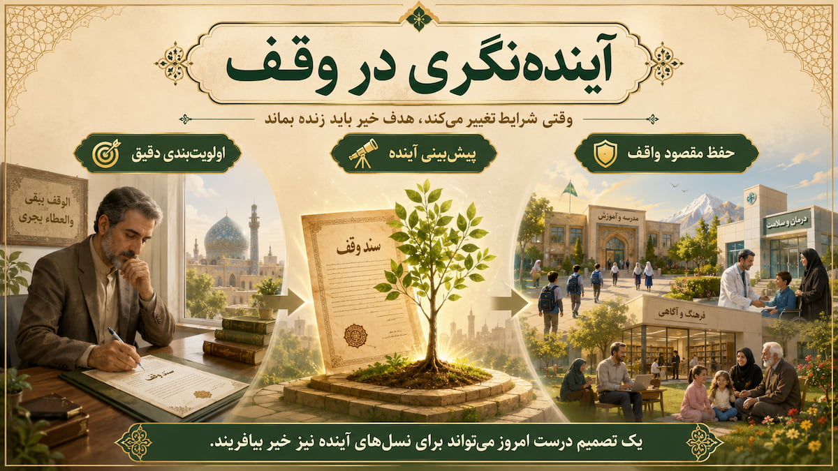 ضمانت وقف؛ چگونه از بقای خیر خود مطمئن باشیم؟
