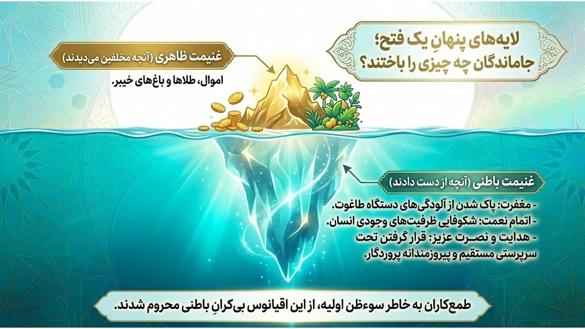 تفسیر سوره فتح (آیات ۱۳ تا ۱۵) تفسیر سوره فتح (آیات ۱۳ تا ۱۵)