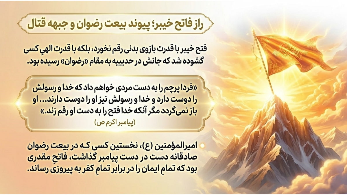 تفسیر سوره فتح (آیات ۱۸ تا ۲۱) تفسیر سوره فتح (آیات ۱۸ تا ۲۱)