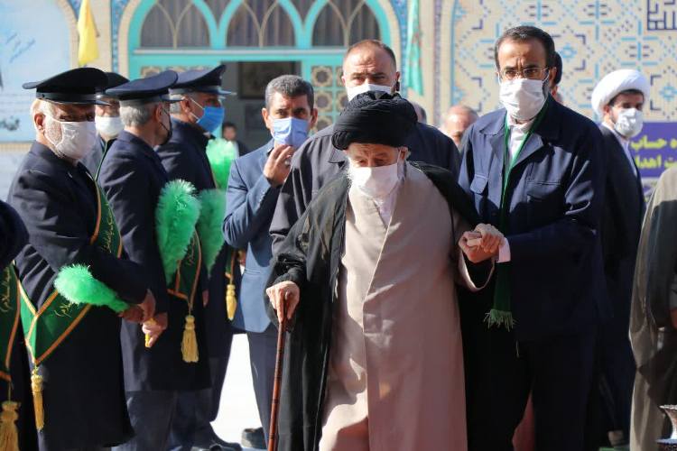 گزارش تصویری از تشرف حضرت آیت الله علوی گرگانی به حرم مطهر امامزاده سیدعلی( ع)