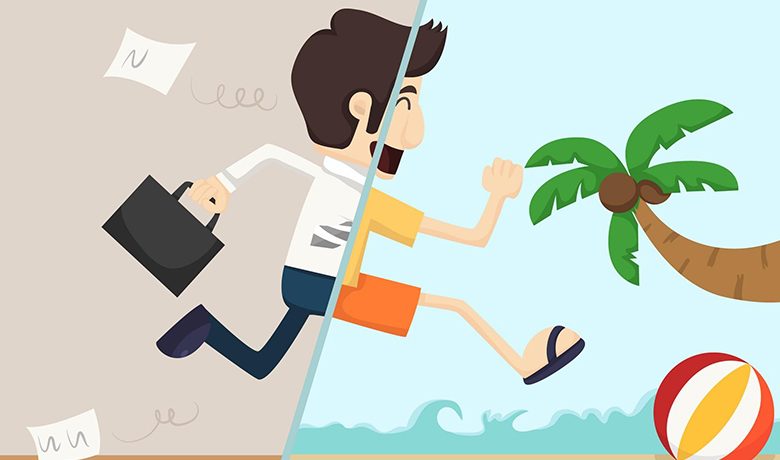 گذراندن تعطیلات بدون استرس کاری