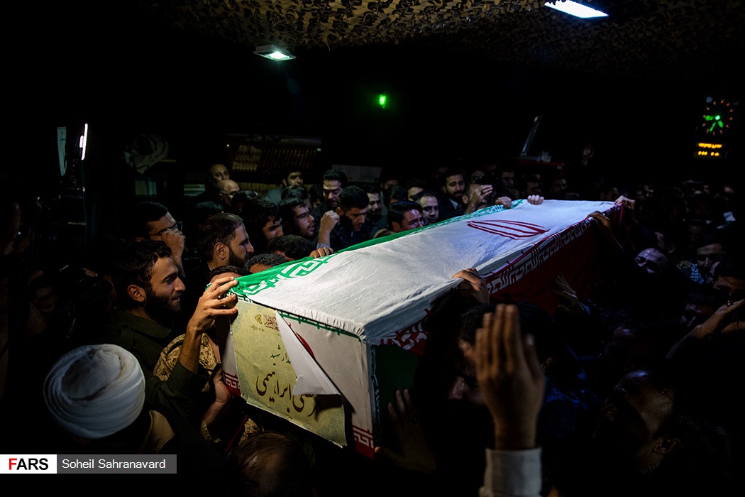 وداع با پیکر شهیدان «مصطفی رضایی» و «مرتضی ابراهیمی»