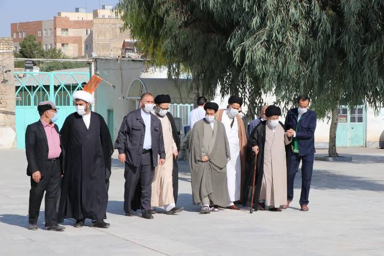 گزارش تصویری از تشرف حضرت آیت الله علوی گرگانی به حرم مطهر امامزاده سیدعلی( ع)