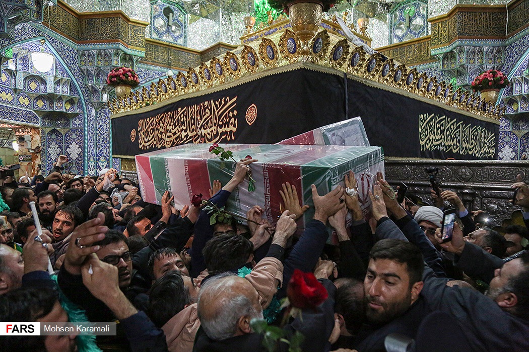 تصاویری از قیام مردم قم به احترام سیدالشهدای مقاومت