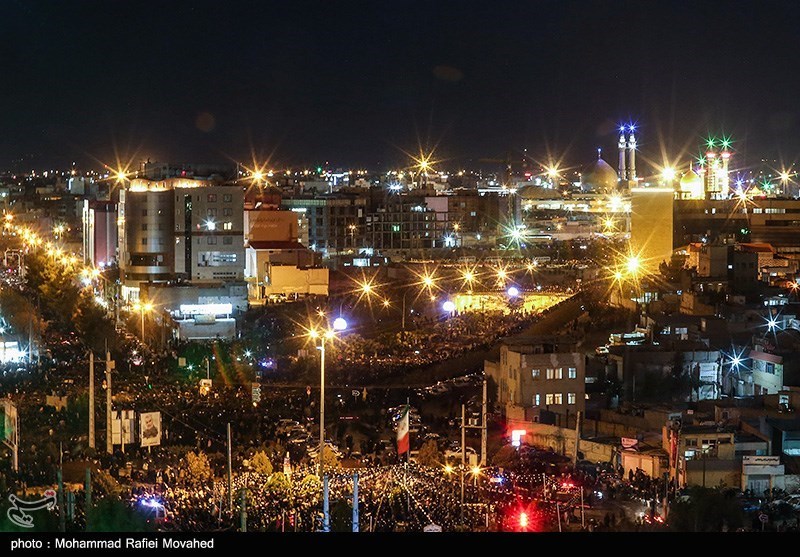 تصاویری از قیام مردم قم به احترام سیدالشهدای مقاومت